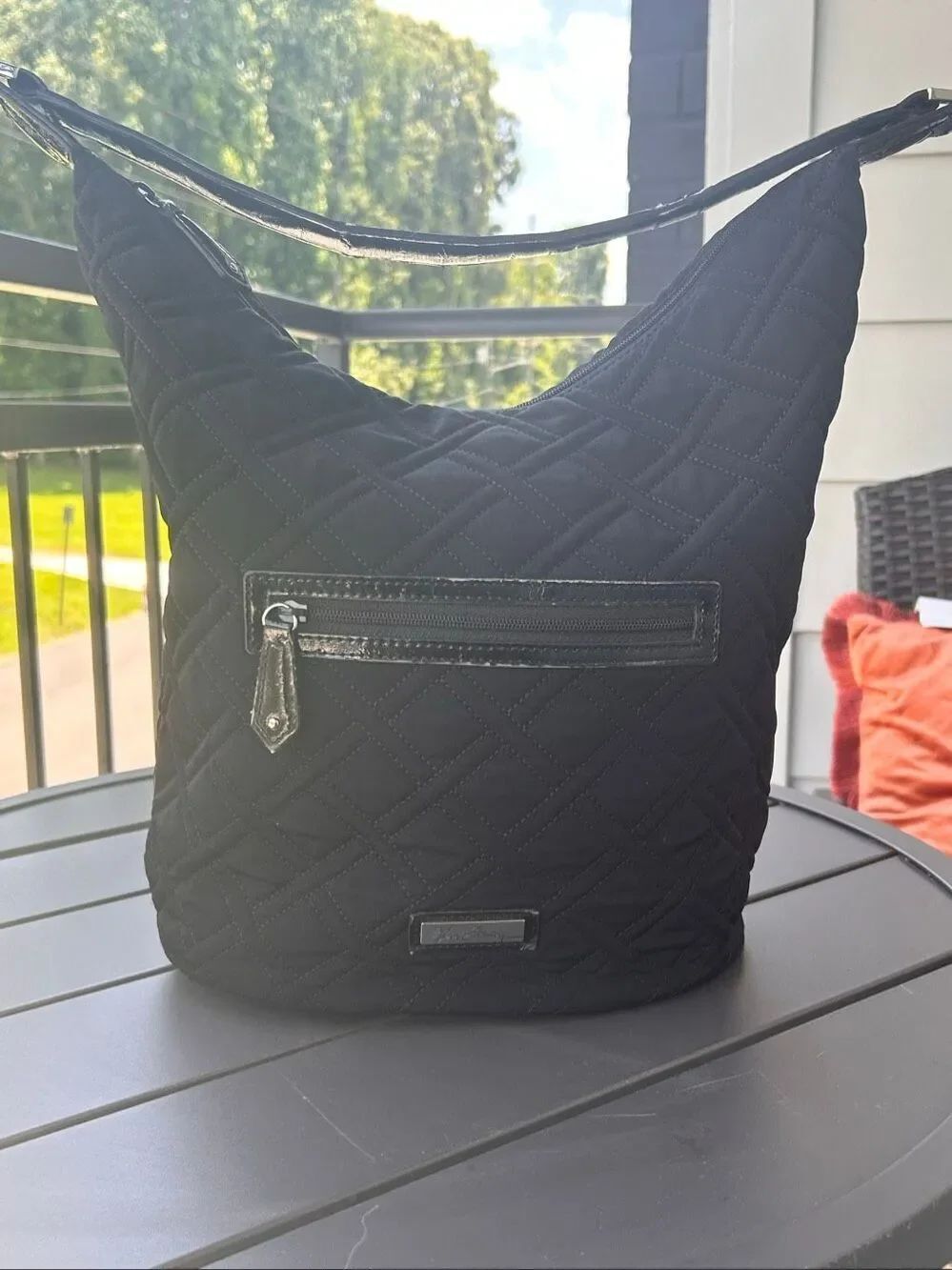 Vera Bradley Piper Hobo Bag Quilted Black